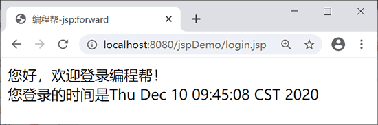 login.jsp 访问结果